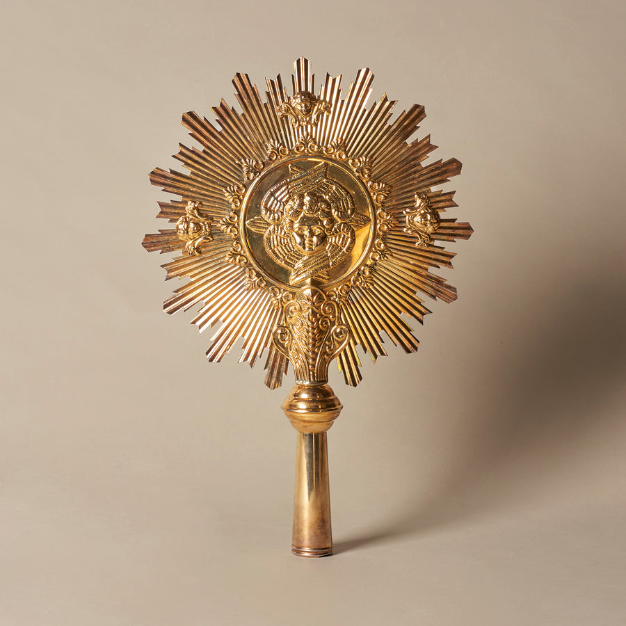Brass Tone Angel Tree Topper