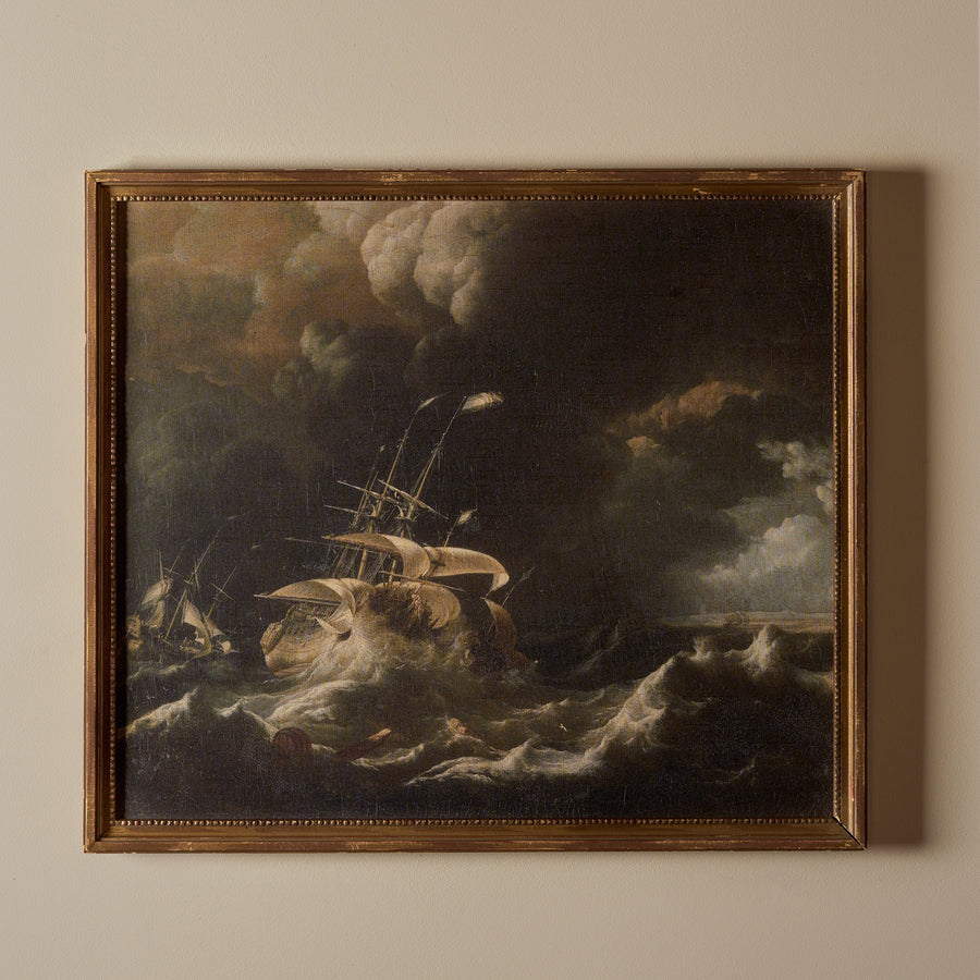 Orage en mer (33" x 29")