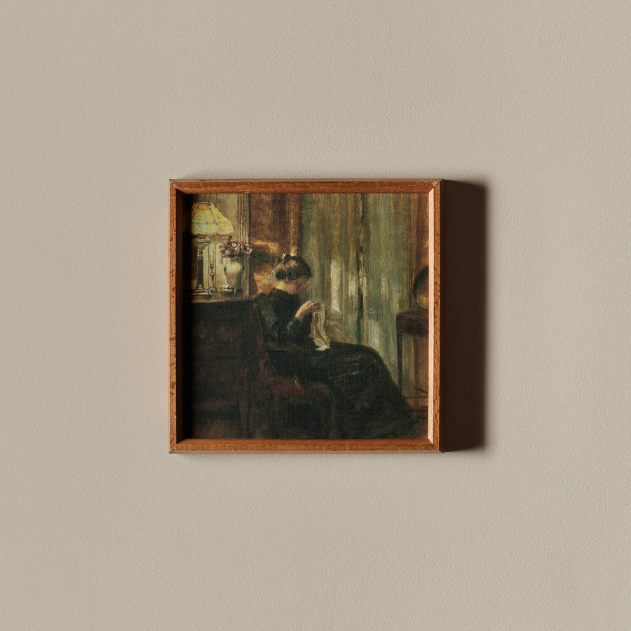 La fille de la brodeuse (14" x 14")