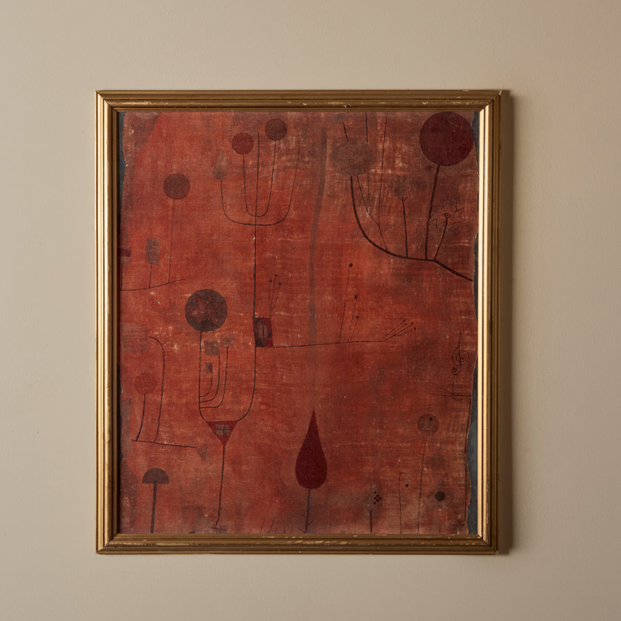 Rouge abstrait (27" x 31")