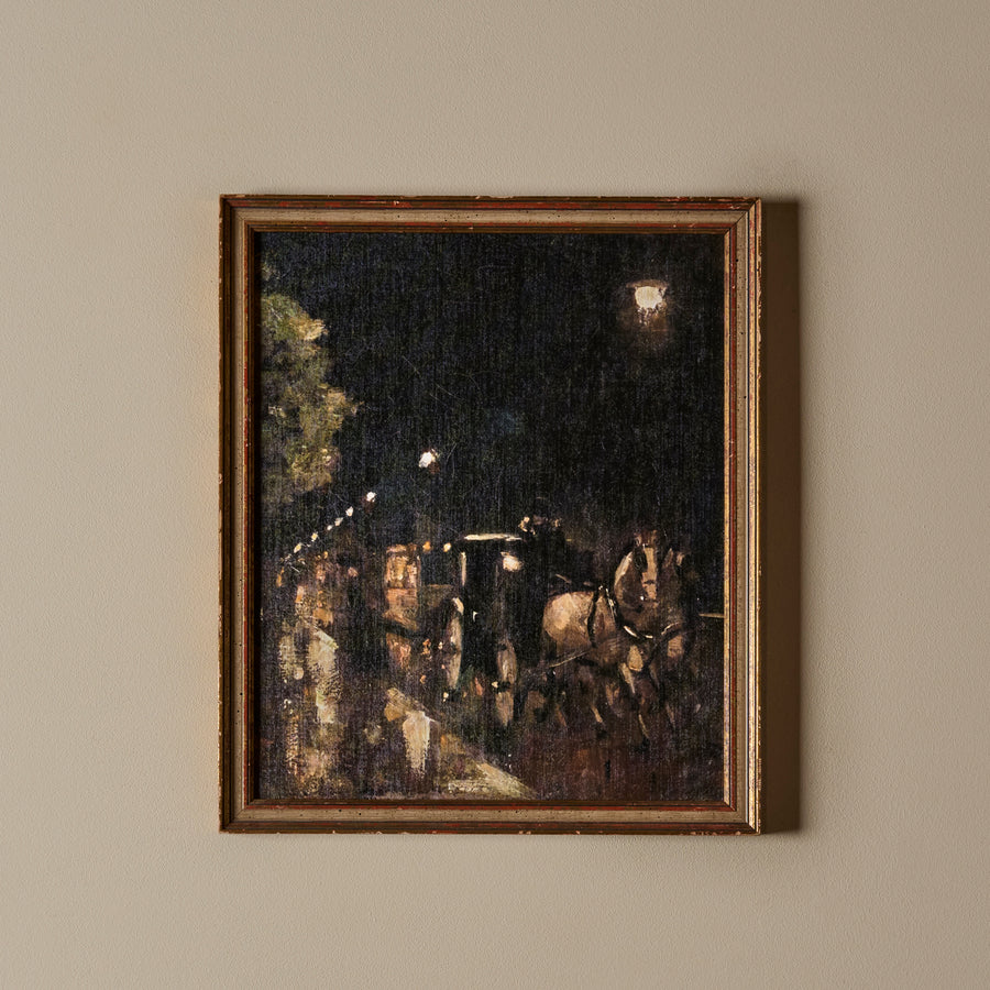 Sous les réverbères (16" x 18")
