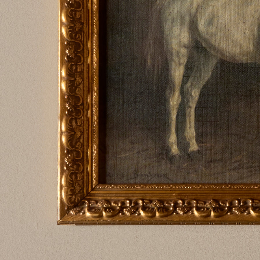 Le cheval blanc (17" x 14")