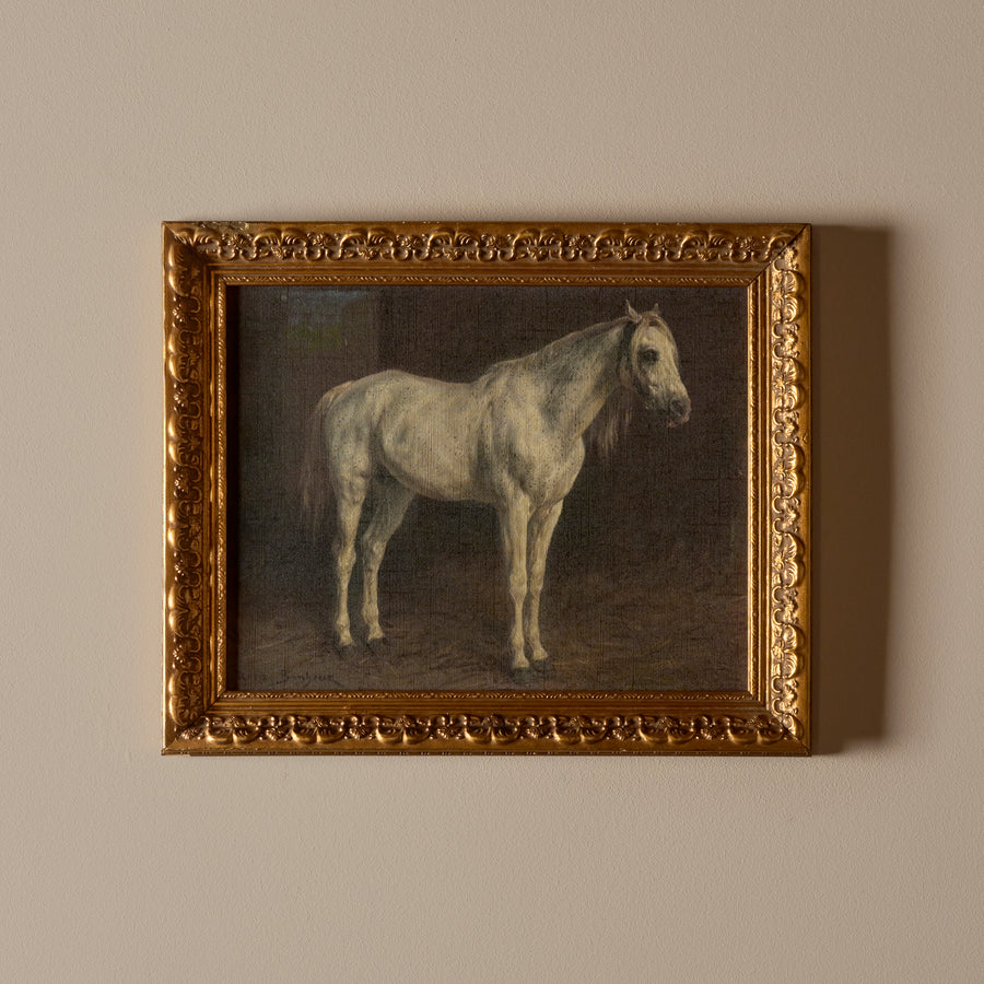 Le cheval blanc (17" x 14")