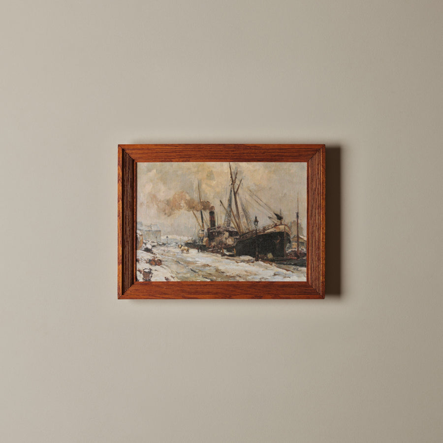 Le Port en Hiver (16" X 12")