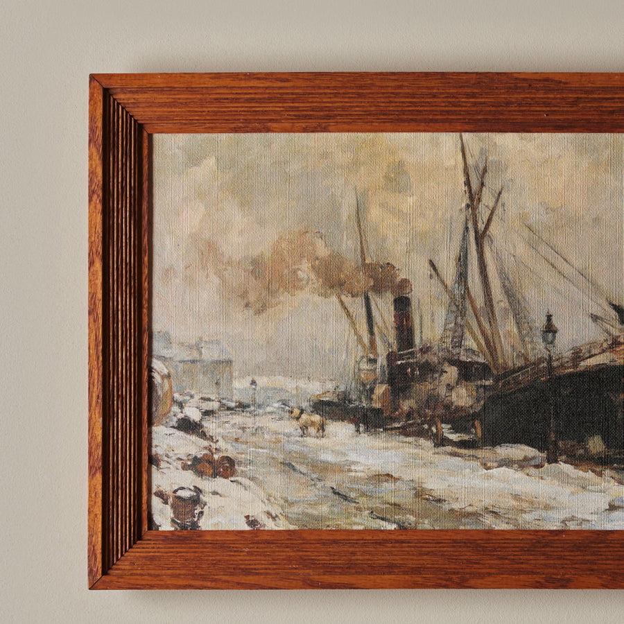 Le Port en Hiver (16" X 12")