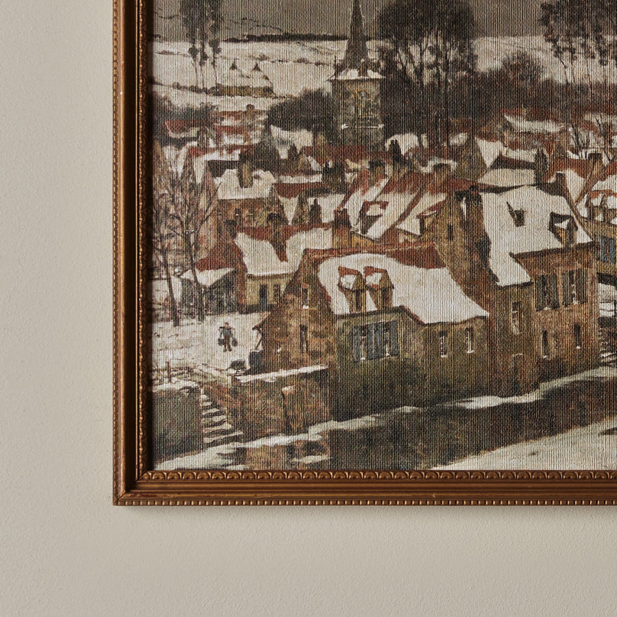 Village sous la Neige (17" X 13")