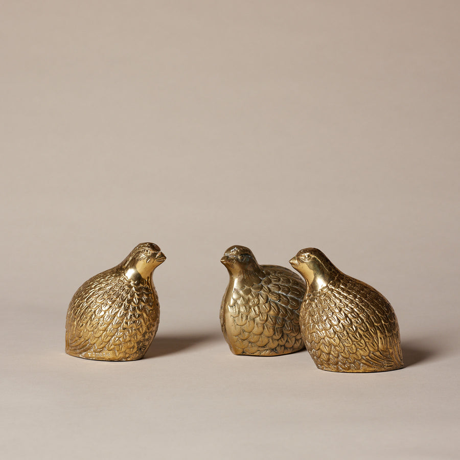 Trois oiseaux en brass