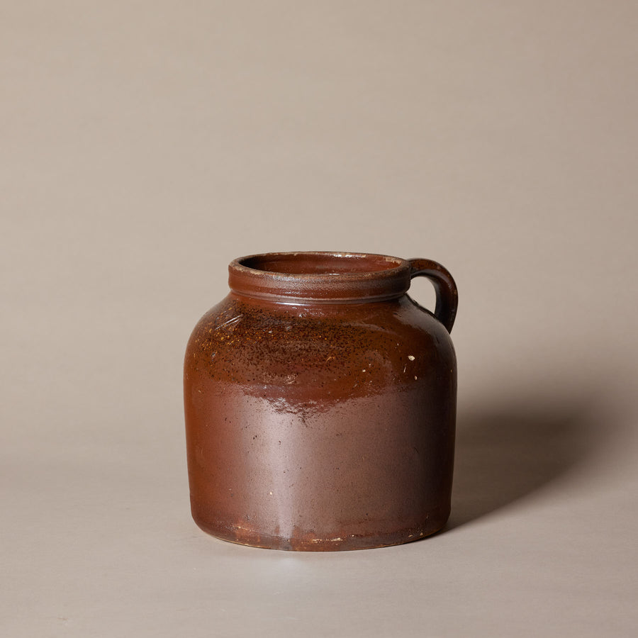 Cruche brune en grès