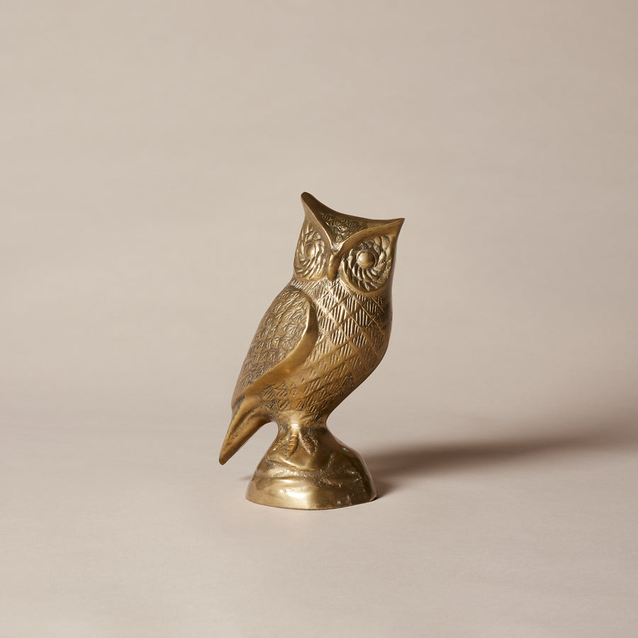 Statuette d'hibou boho