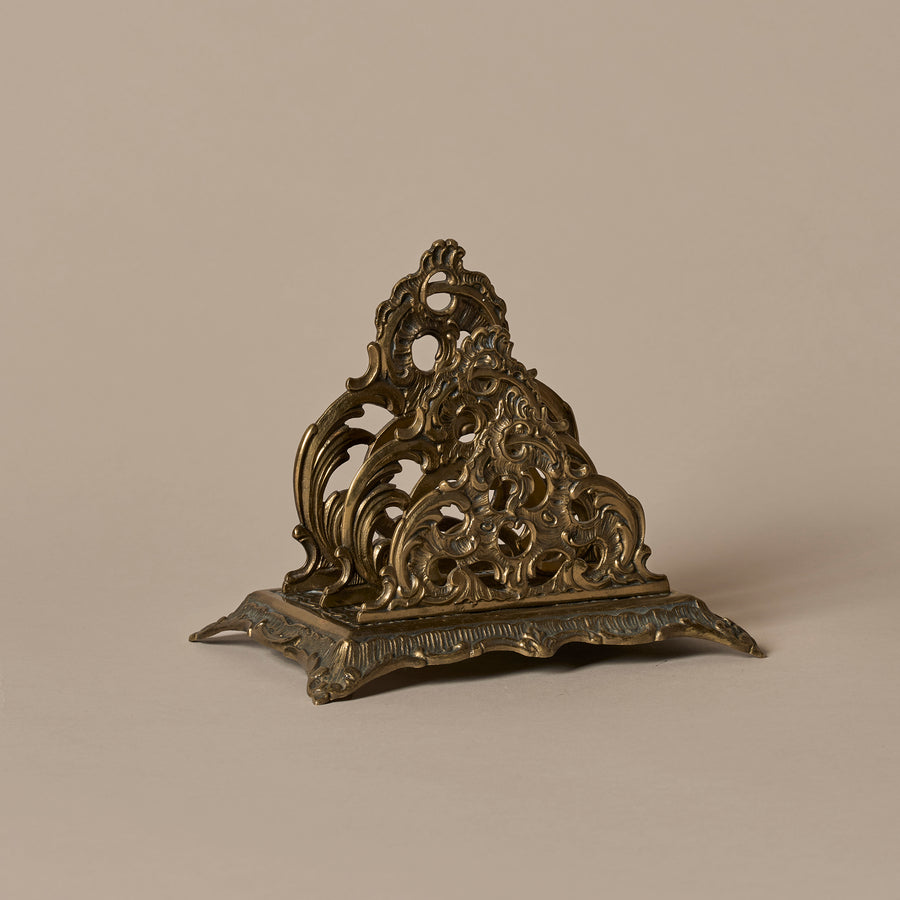Porte-lettres victorien orné marqué "D.L. Deposé No. 33"